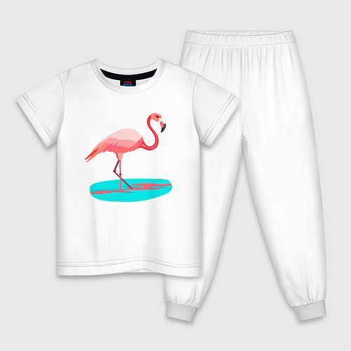 Детские Пижамы с фламинго