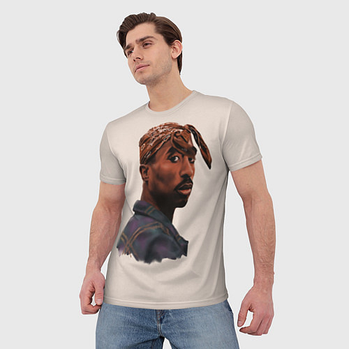 Мужские 3D-футболки 2Pac