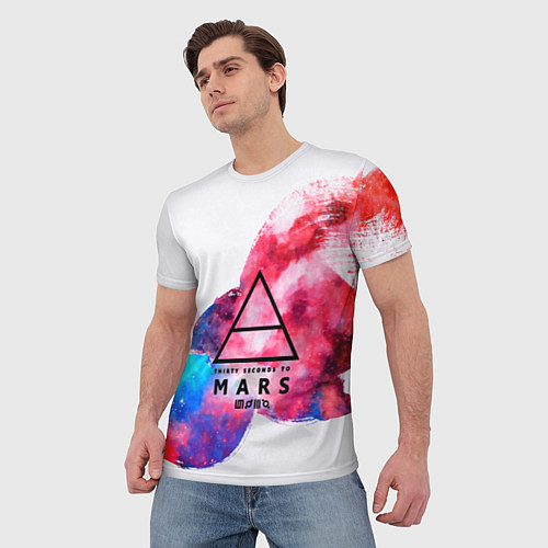 Мужские 3D-футболки 30 Seconds to Mars