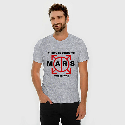 Мужские приталенные футболки 30 Seconds to Mars
