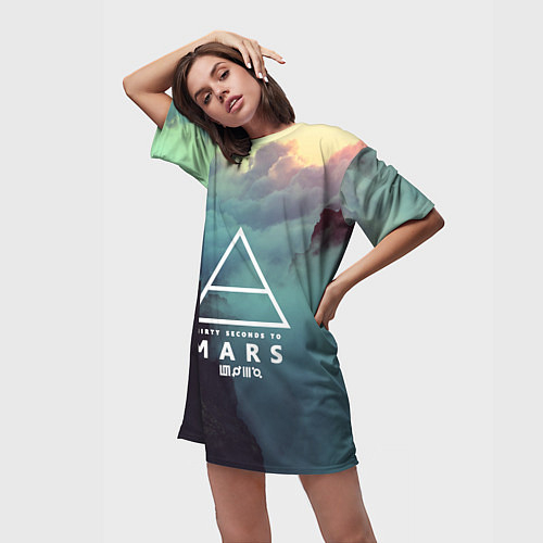 Женские длинные футболки 30 Seconds to Mars