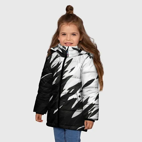 Детские зимние куртки с абстракцией