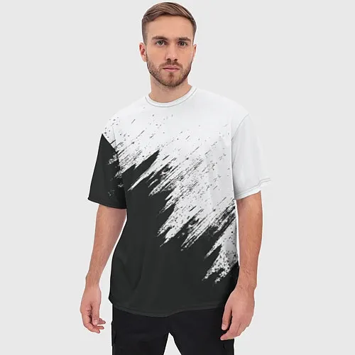 Мужские футболки оверсайз с абстракцией