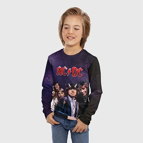 Детские футболки с рукавом AC/DC