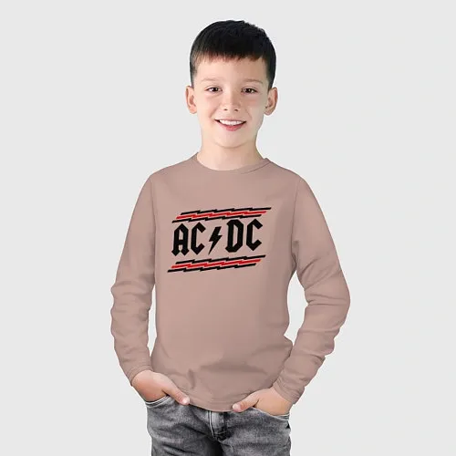 Детские футболки с рукавом AC/DC