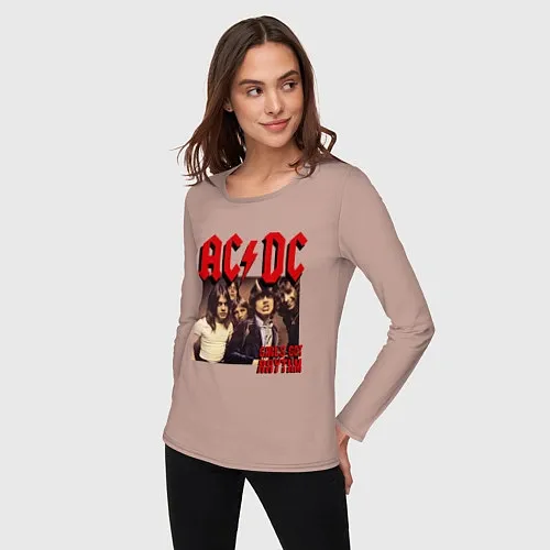 Женские футболки с рукавом AC/DC