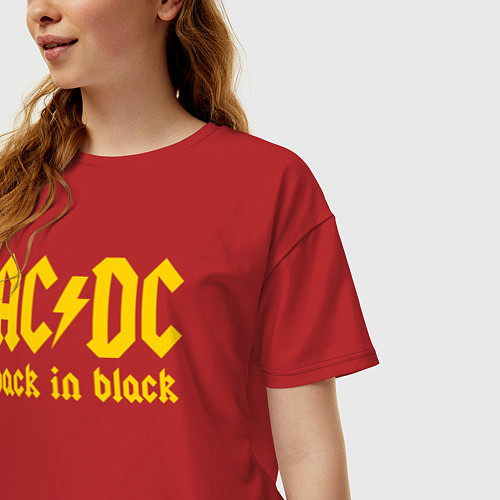Женские футболки оверсайз AC/DC