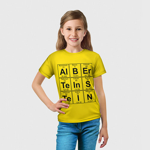 Детские 3D-футболки Альберт Эйнштейн