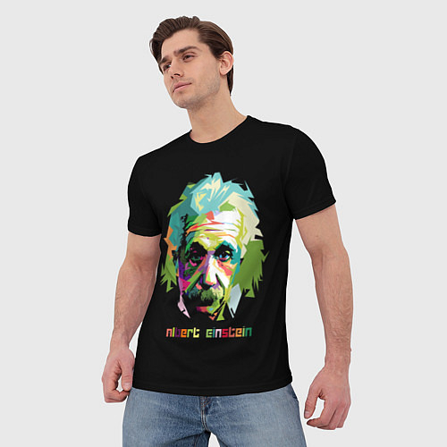 Мужские 3D-футболки Альберт Эйнштейн