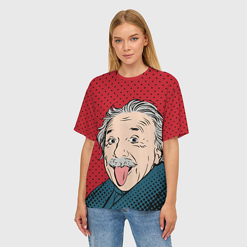Женские 3D-футболки Альберт Эйнштейн
