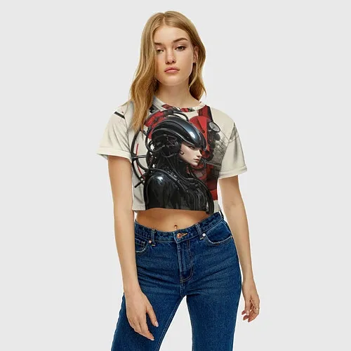 Женские укороченные футболки Чужой