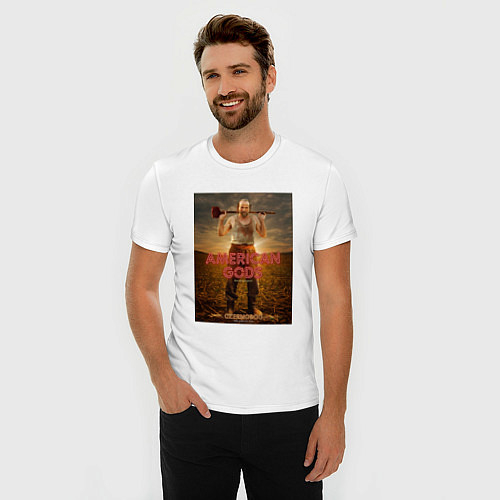 Мужские хлопковые футболки Американские боги
