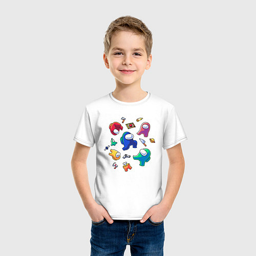 Детские хлопковые футболки Among Us