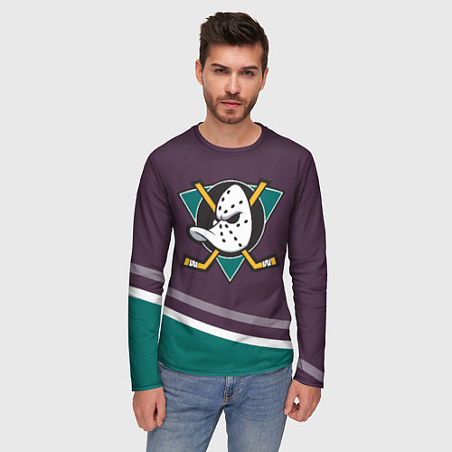 Мужские футболки с рукавом Анахайм Дакс