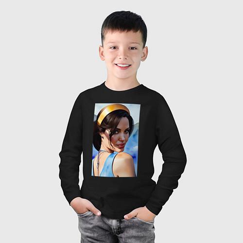 Детские футболки с рукавом Анджелина Джоли