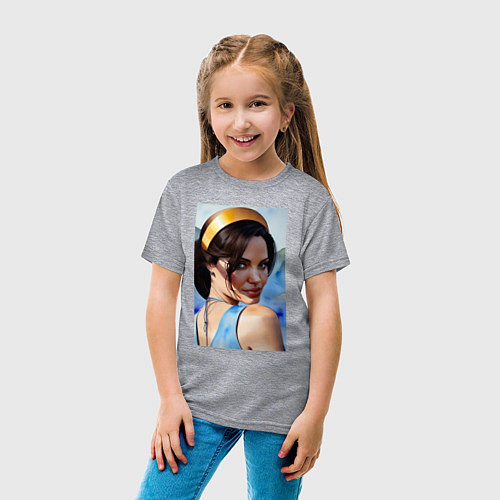 Детские хлопковые футболки Анджелина Джоли
