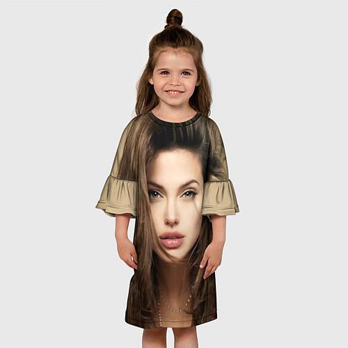 Платья укороченные Анджелина Джоли