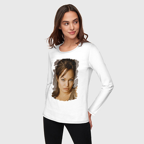 Женские футболки с рукавом Анджелина Джоли