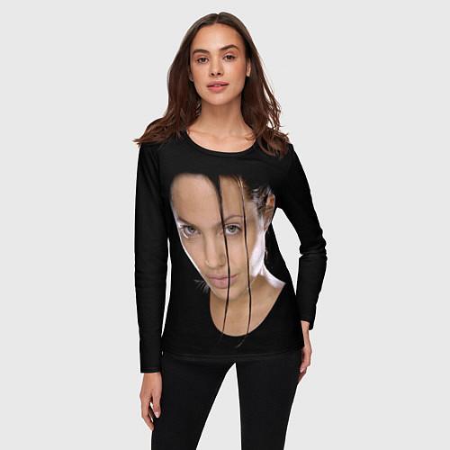 Женские футболки с рукавом Анджелина Джоли