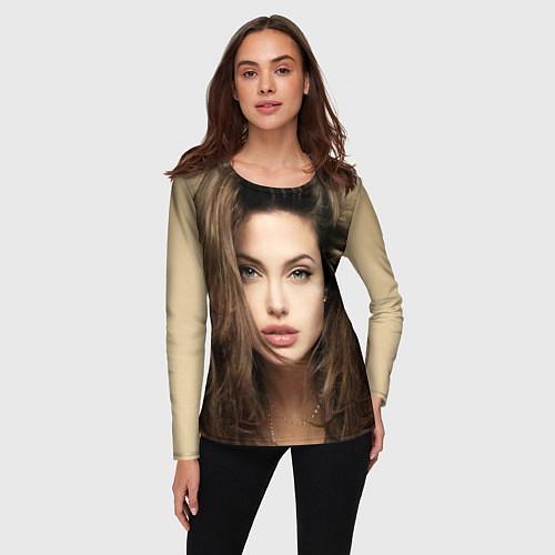 Женские футболки с рукавом Анджелина Джоли