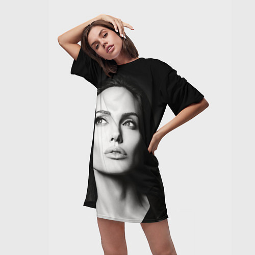 Женские длинные футболки Анджелина Джоли