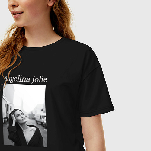 Женские футболки оверсайз Анджелина Джоли