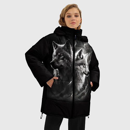 Женские куртки с капюшоном с животными