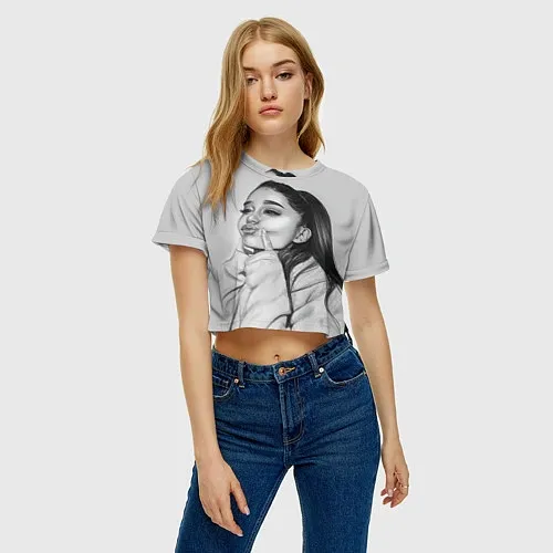 Женские укороченные футболки Ariana Grande