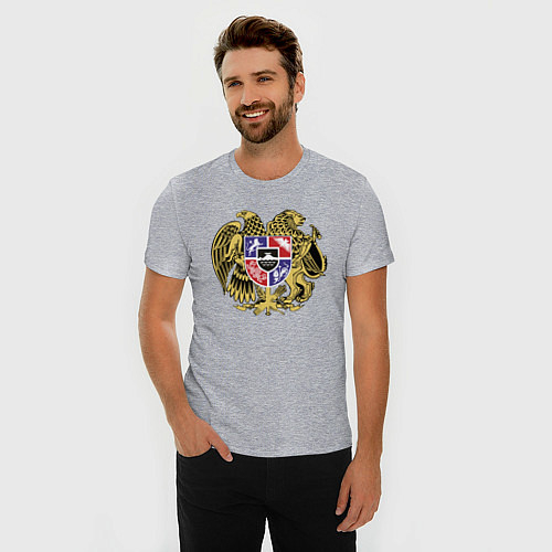 Армянские мужские приталенные футболки
