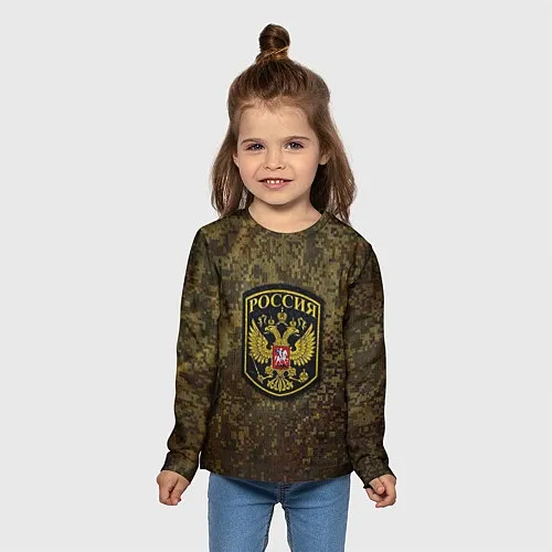 Армейские детские футболки с рукавом