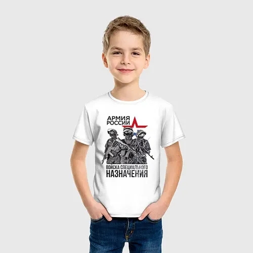 Армейские детские хлопковые футболки