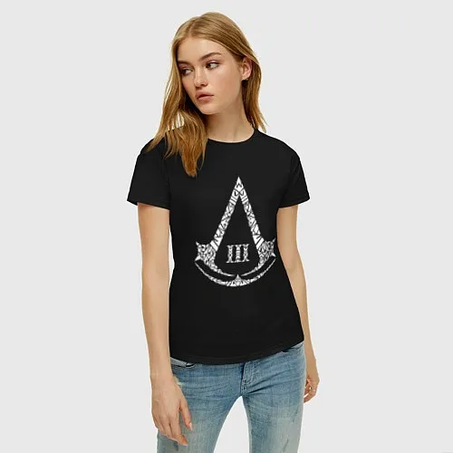 Женские хлопковые футболки Assassin's Creed