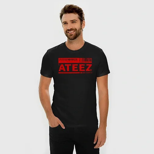 Мужские приталенные футболки Ateez