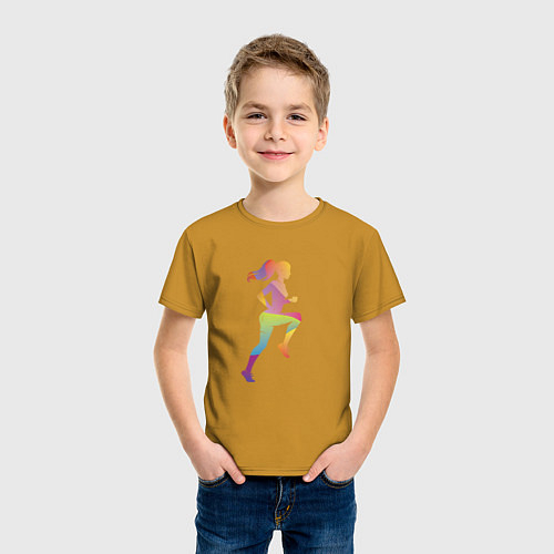 Детские хлопковые футболки для атлетики