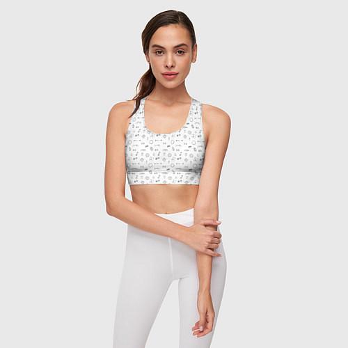 Женские укороченные футболки для атлетики