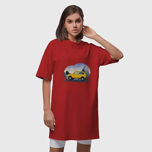 Женские длинные футболки Автоваз