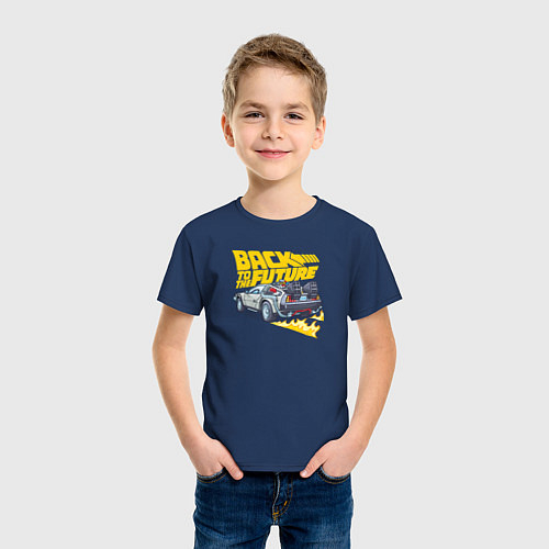 Детские хлопковые футболки Назад в будущее