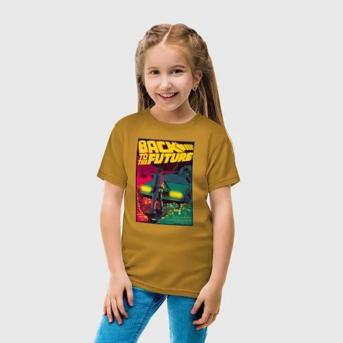 Детские хлопковые футболки Назад в будущее