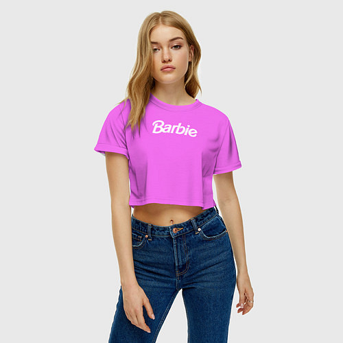 Женские укороченные футболки Барби