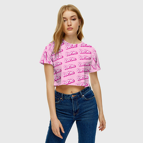 Женские укороченные футболки Барби