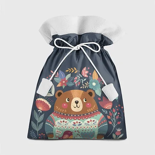 Мешки подарочные с медведями