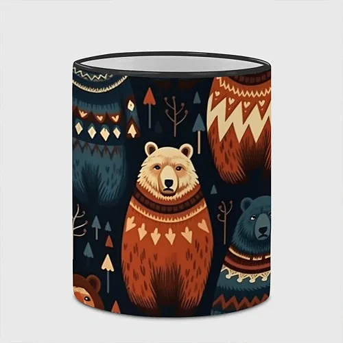 Кружки керамические с медведями