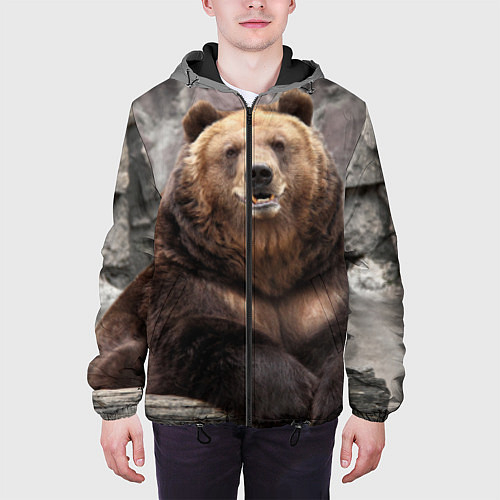 Мужские куртки с капюшоном с медведями