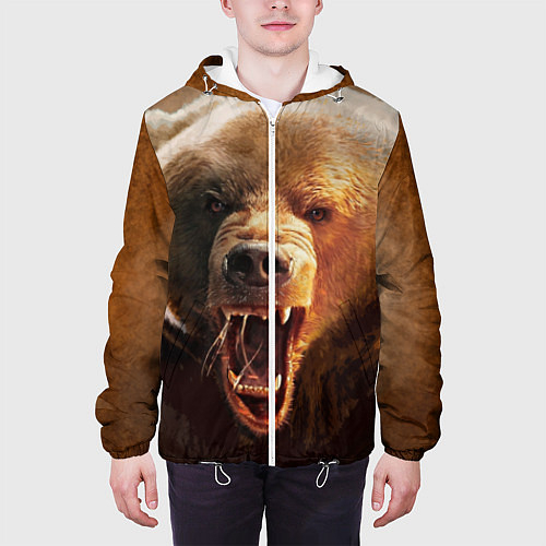 Мужские куртки с капюшоном с медведями