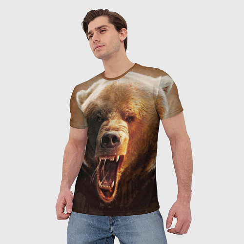 Мужские 3D-футболки с медведями