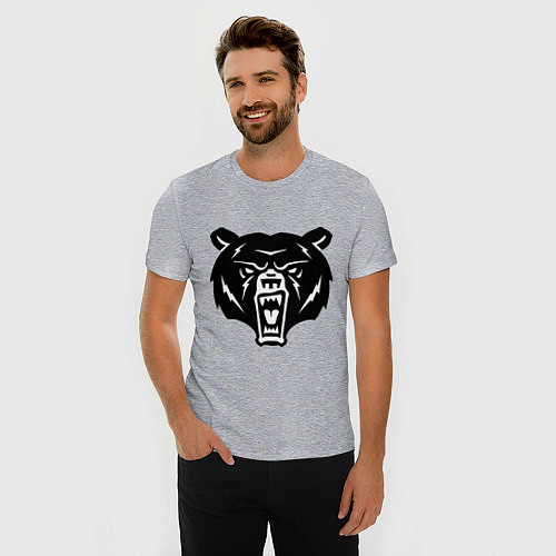 Мужские приталенные футболки с медведями