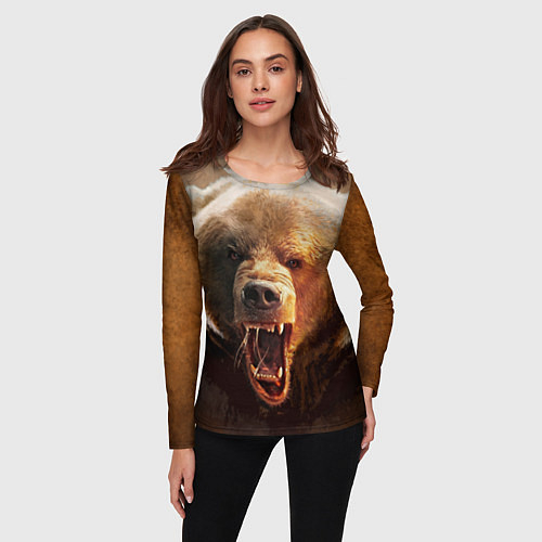 Женские футболки с рукавом с медведями
