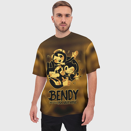 Мужские 3D-футболки Bendy And the ink machine