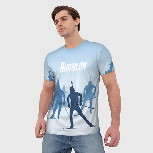 Мужские 3D-футболки для биатлона