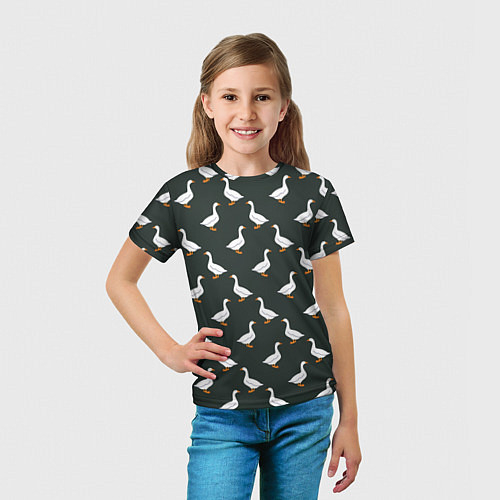 Детские 3D-футболки с птицами